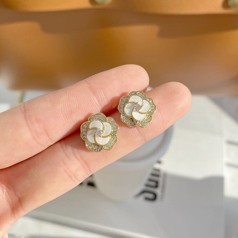 Camellia Stud Earrings