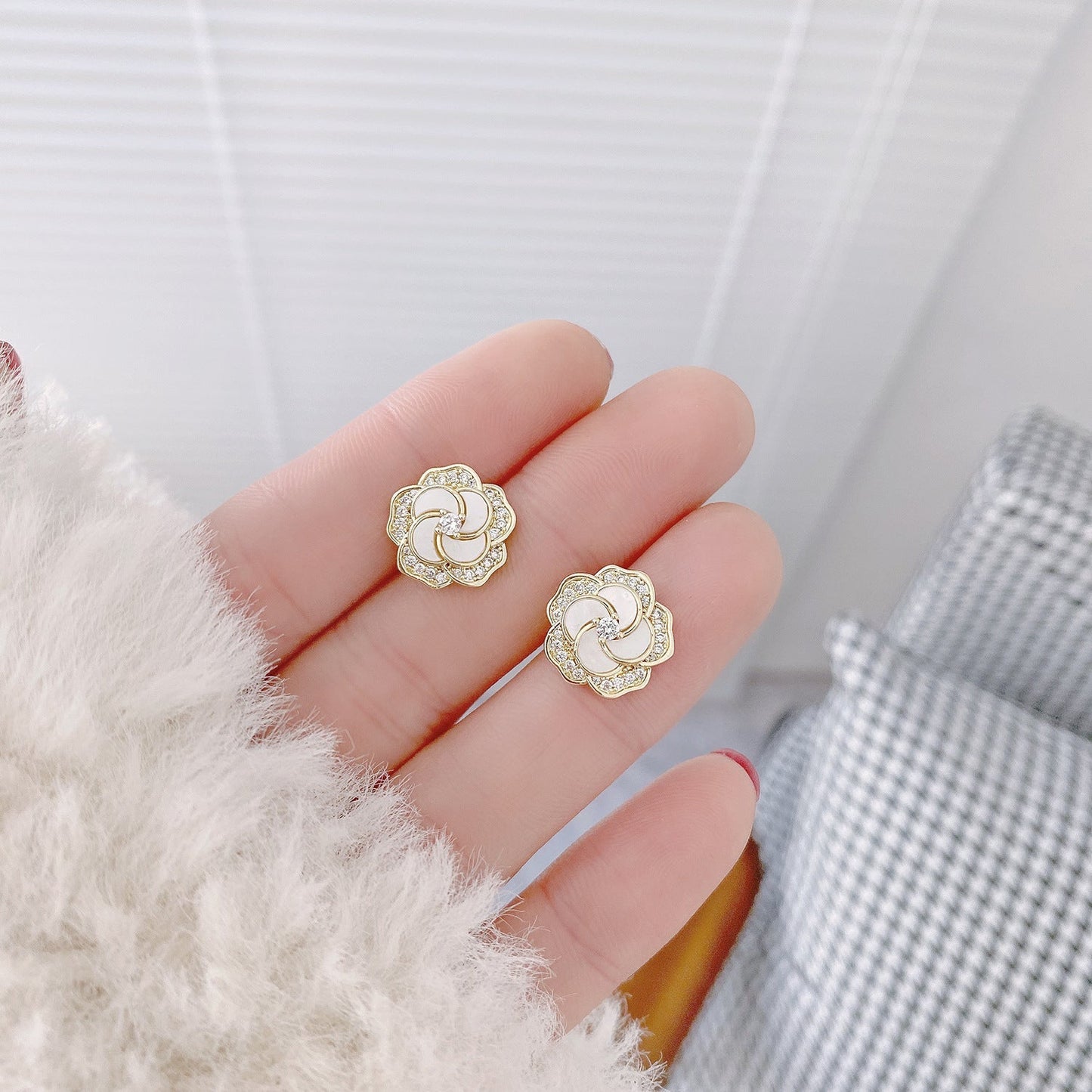 Camellia Stud Earrings