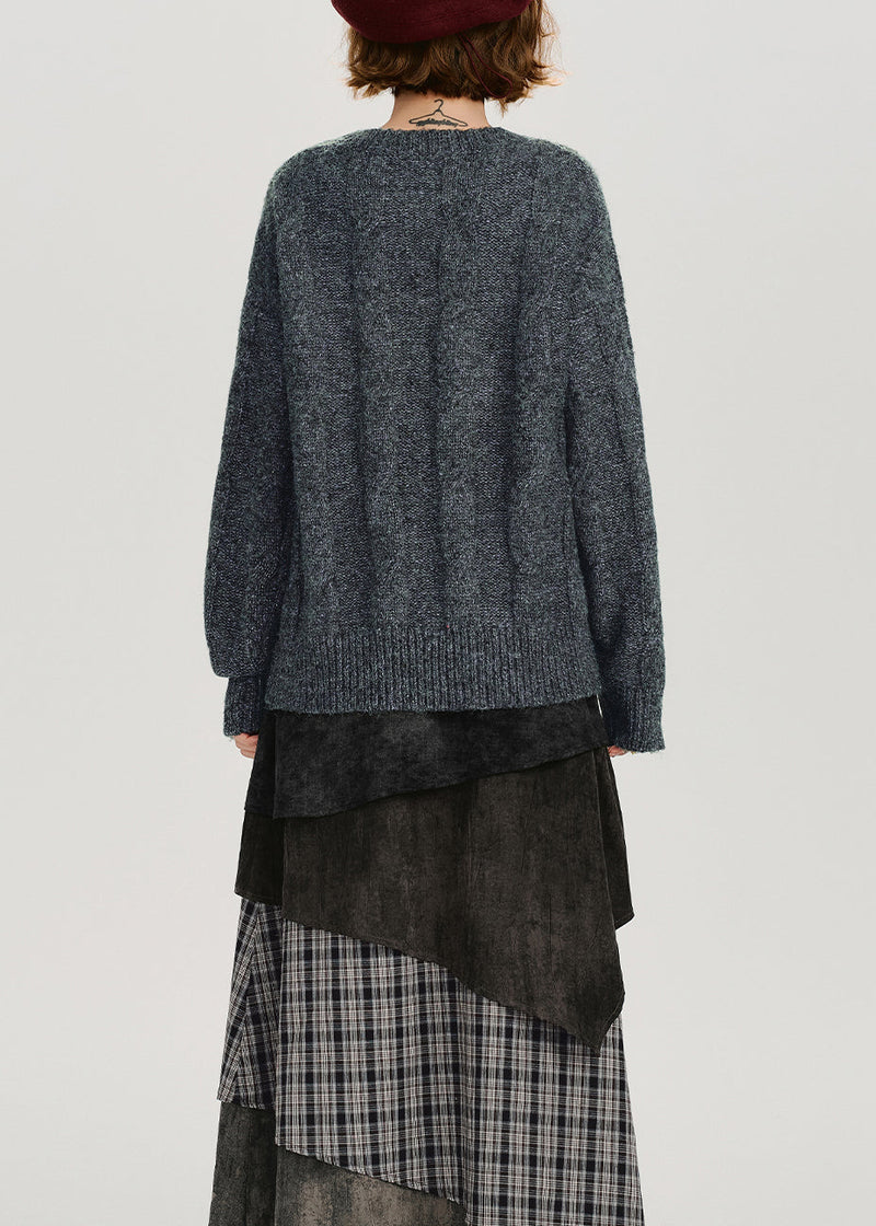 Original Design O-neck Thick Knit Sweaters Winter