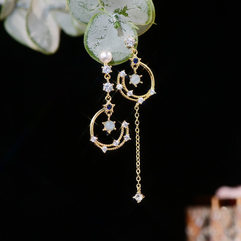 Azure Celestial Drop Earrings