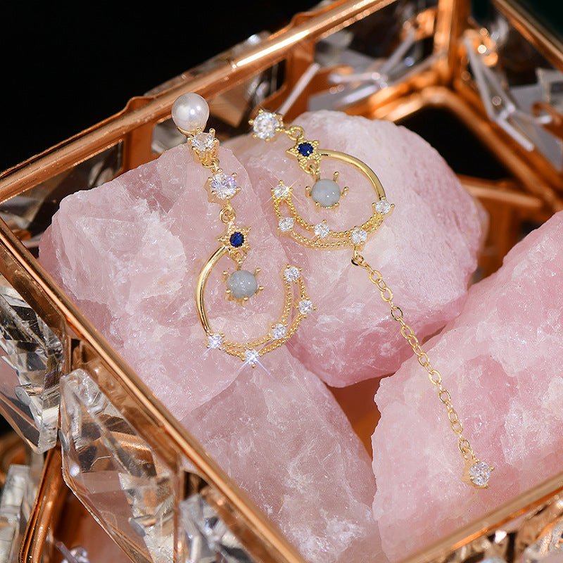 Azure Celestial Drop Earrings