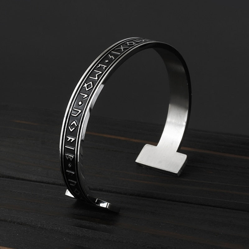 Celtic Knot Runes Viking Cuff Bracelet