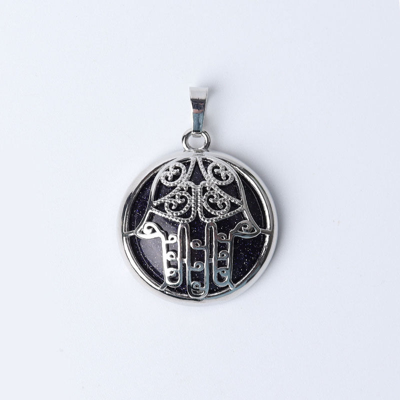 Chakra Hand Wrapped Spiritual Crystal Pendant 1.2 Inch