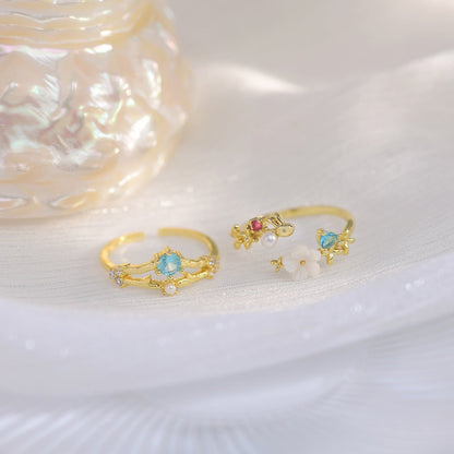 Cherry Blossom Ring Set