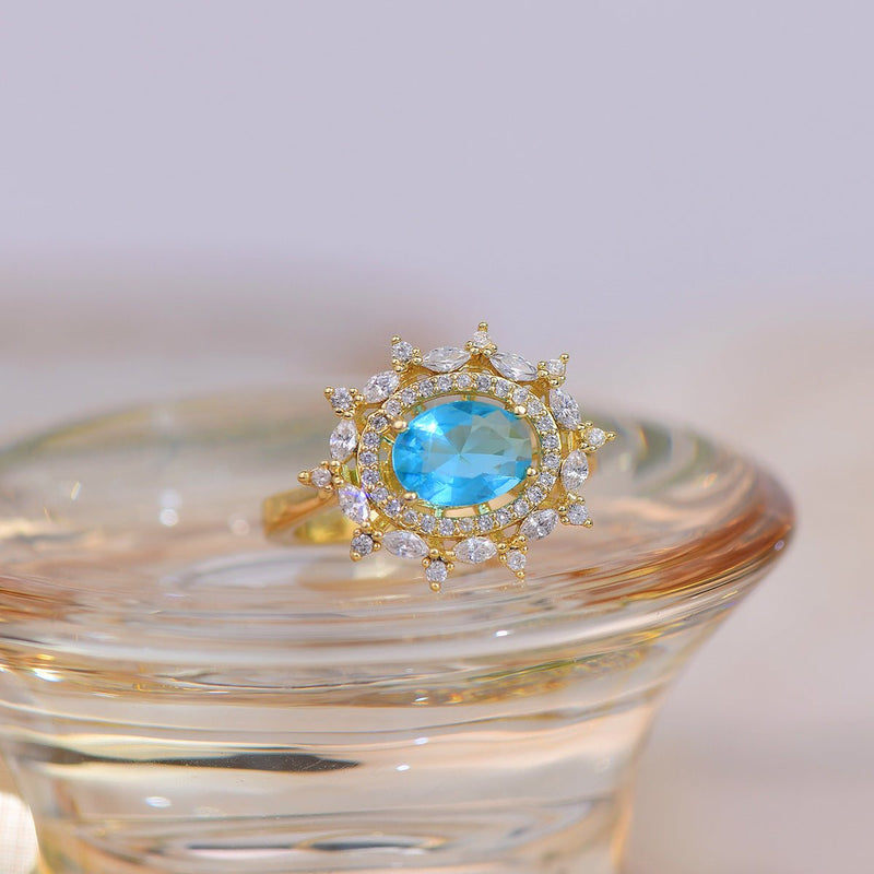Marilyn Blue Gemstone Ring