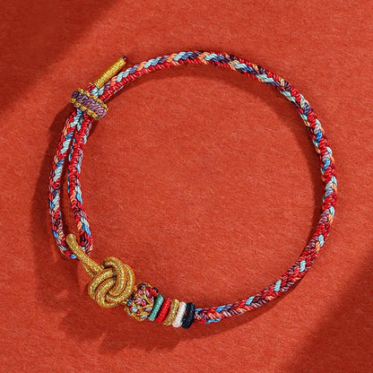 Colorful Dunhuang Protection Rope Bracelet for Spiritual Balance