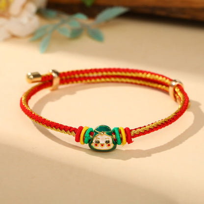 Colorful Rope Zongzi Pattern Luck Bracelet for Adults & Children