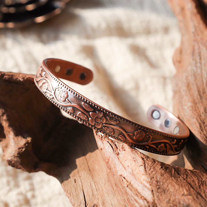 Copper Adjustable Spiritual Bracelet | Magnetic Cuff