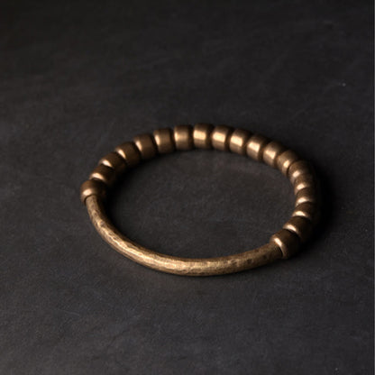 Copper Brass Bead Luck Wealth Spiritual Bracelet