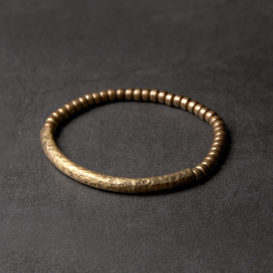 Copper Brass Bead Luck Wealth Spiritual Bracelet