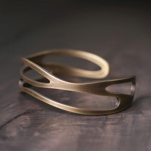 Copper Brass Spiritual Wealth Cuff Bracelet Adjustable