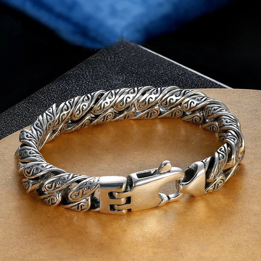Copper Tang Dynasty Flower Luck Bracelet 18cm Spiritual