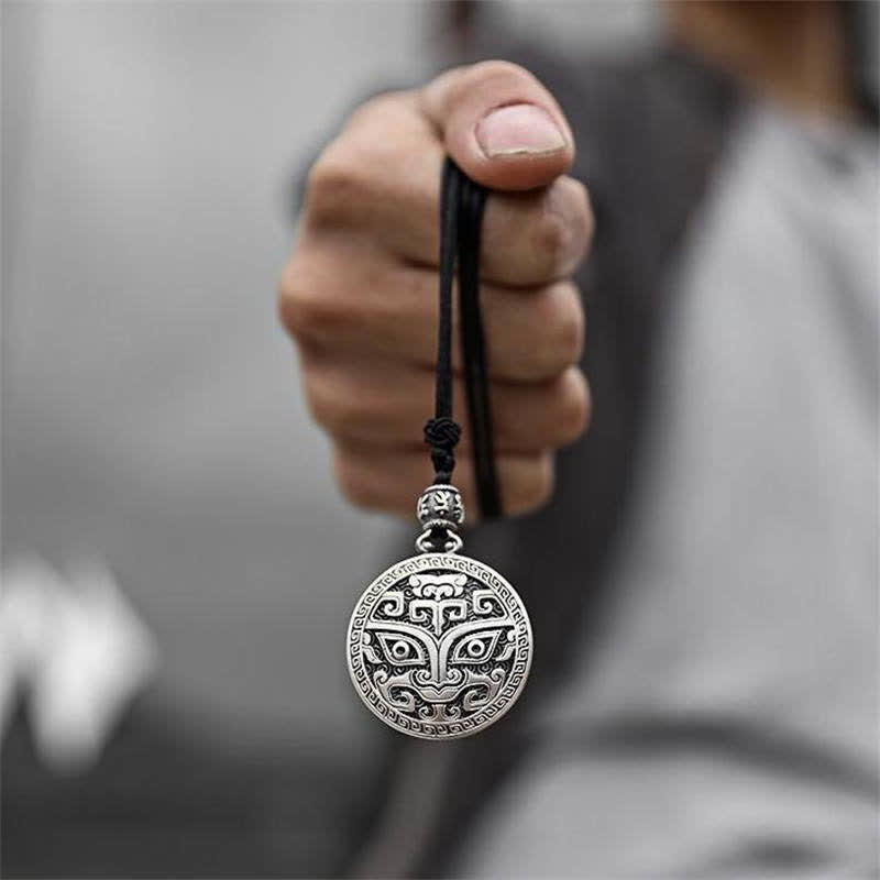 Copper Taotie Spiritual Necklace for Luck & Wealth