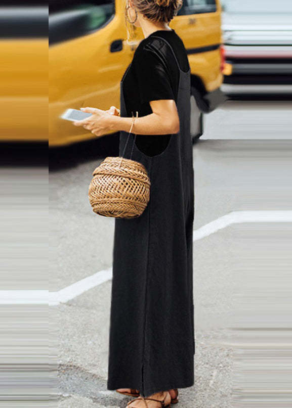 Army Green Slash Neck Jumpsuit Sleeveless