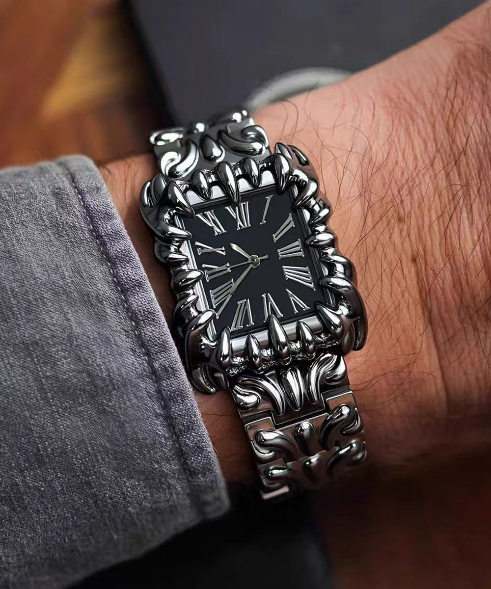 Boutique Black Stainless Steel Alloy Quartz Movement Watches