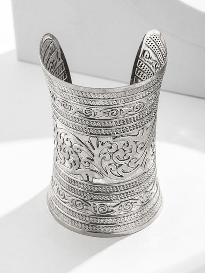 Carved Pattern Geometric Color Bracelet Accessories