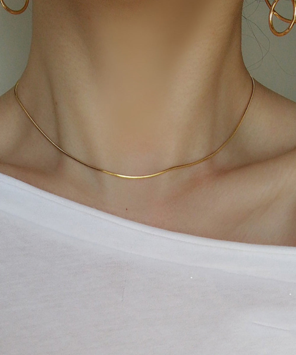 Gold Stainless Steel Princess Necklace