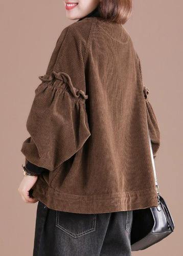 Handmade Ruffles Spring Clothes for Chocolate Coat