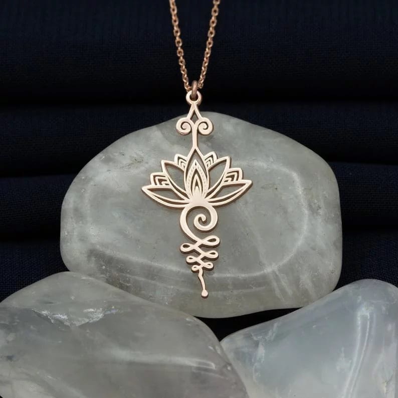 Eternal Lotus Spiral Necklace