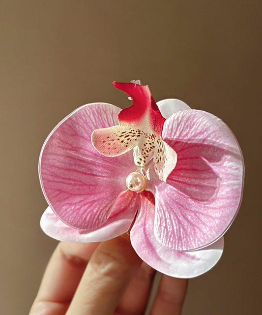 Pink Alloy Pearl Hairpin