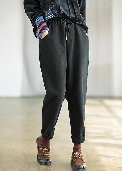 Simple Khaki Clothing Spring Elastic Waist Drawstring Ideas Pant