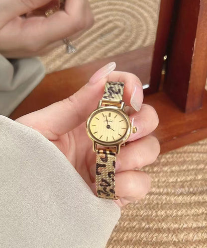 New Leopard Black Stainless Steel Quartz Movement Watches