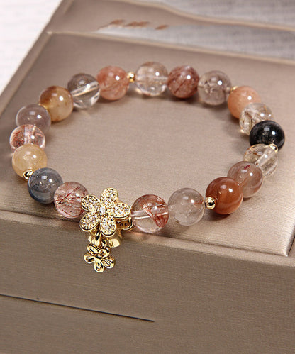 Handmade Multicolour Crystal Zircon Charm Bracelet