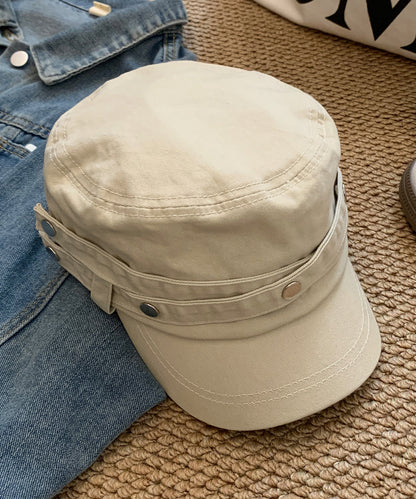 American Style Dark Grey Rivet Denim Versatile Hat