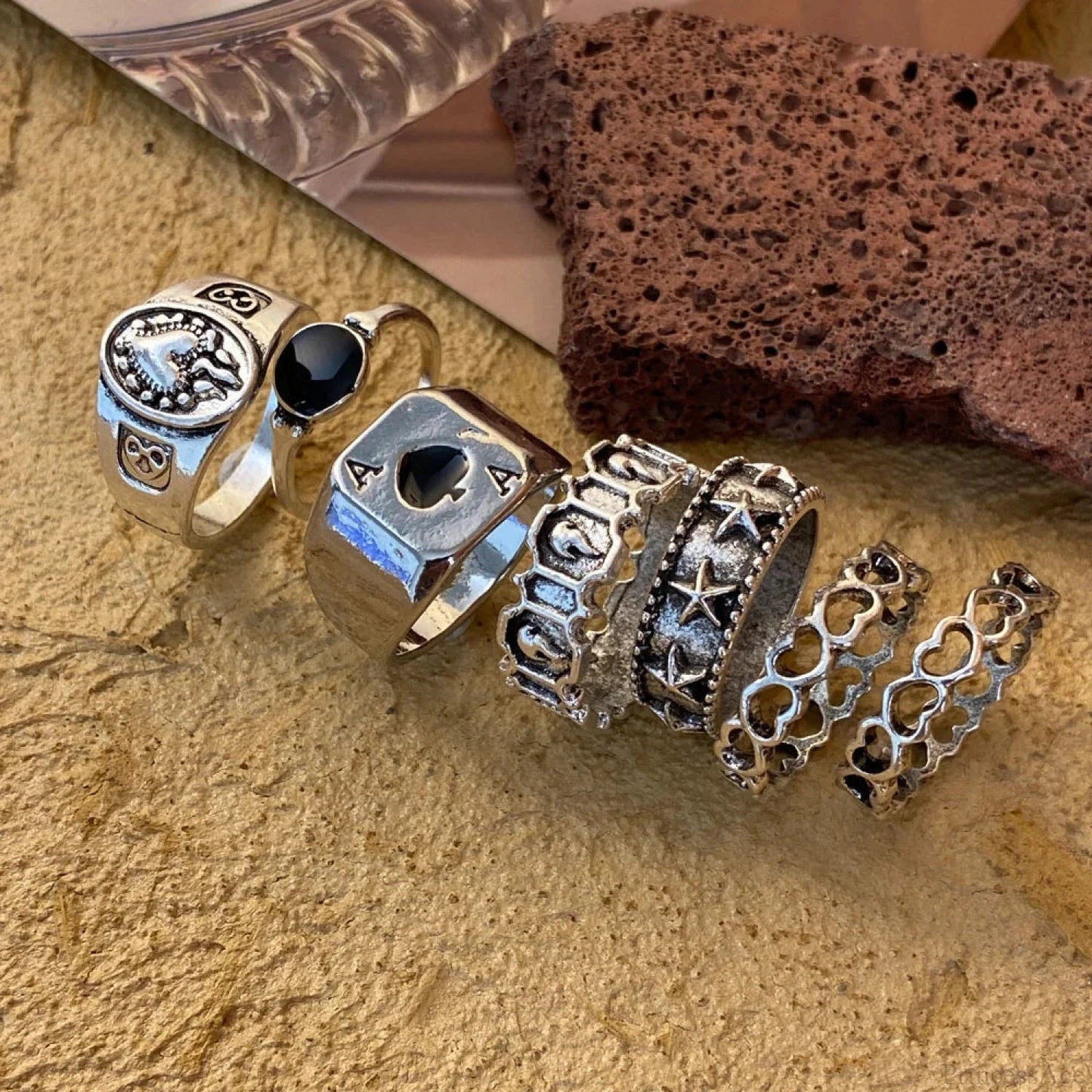 Dark Skull Blossom Seraphim Butterfly Band