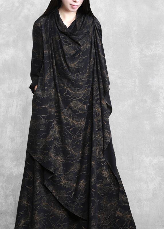 Classy Patchwork Tunics Outfits Chocolate Print a Line Dresses