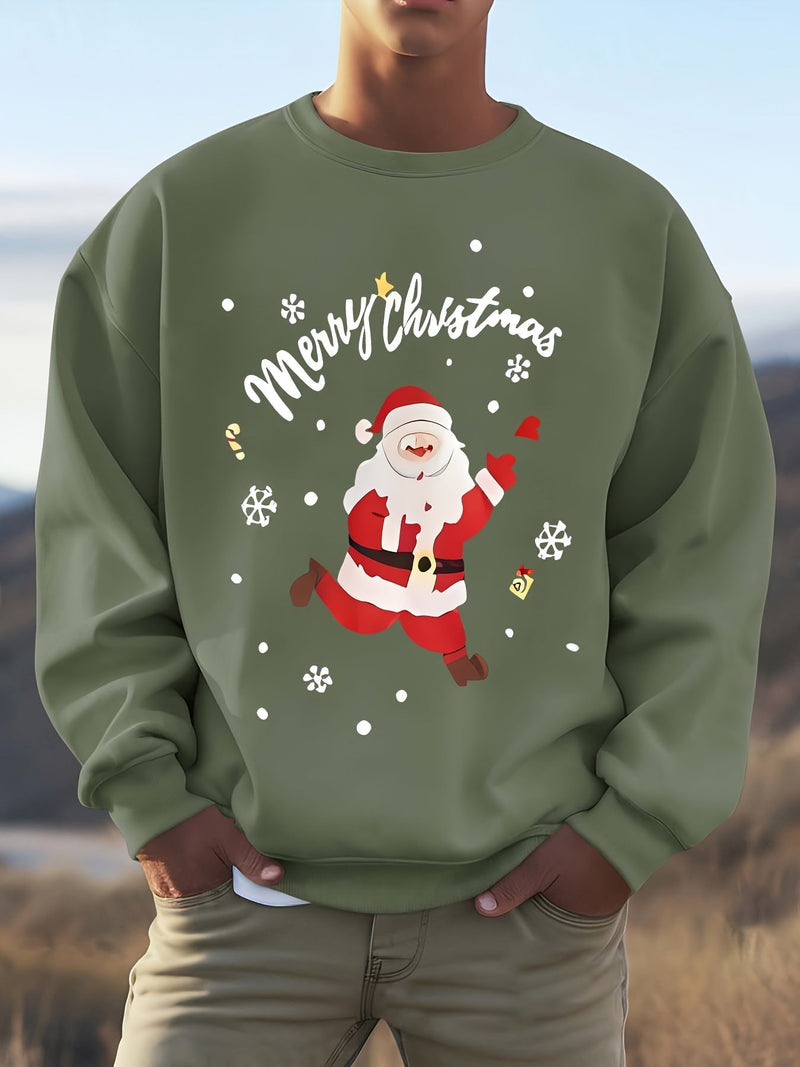 Sweatshirt with Christmas Motif Cotton Merry Christmas Design