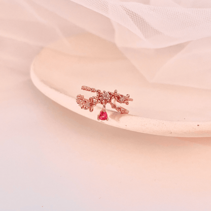 [] Hyacinth Dangly Flower Ring