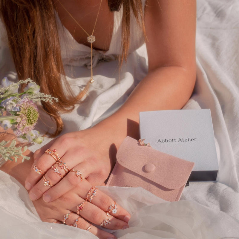 [] Hyacinth Dangly Flower Ring