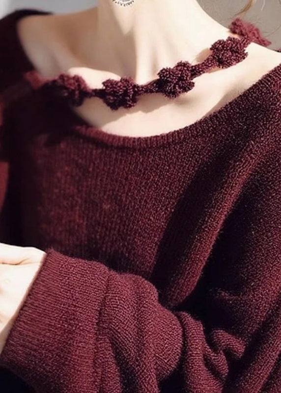 Navy O-neck Cozy Knit Sweater Fall