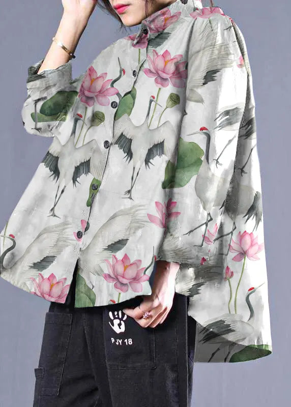 Diy Patchwork Shirts Green-checkered Blouses