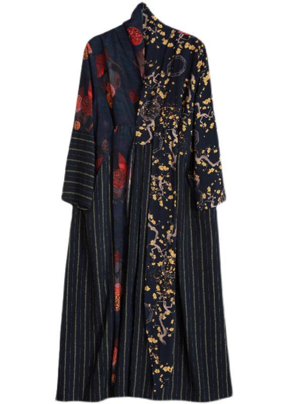 Luxy Black Linen Dress Long Caftan Gown