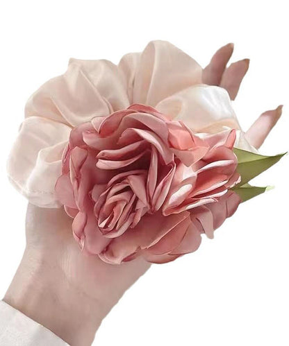 Original Design Colorblock Rose Silk Hair Band
