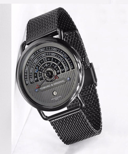 Black Stainless Steel Machinery Watches