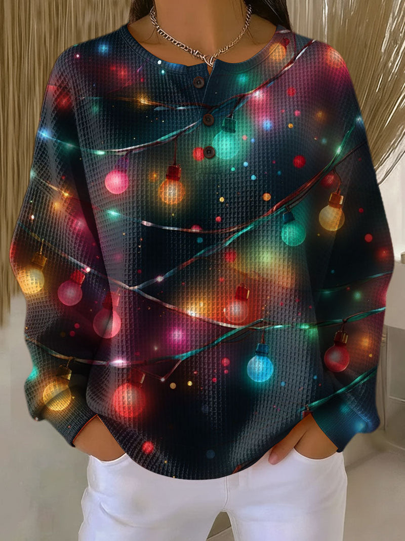 Sanna | Christmas Sweater with Lanterns and Cozy Flair