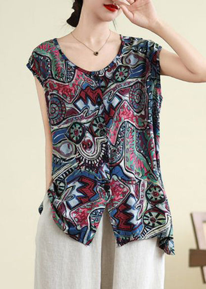 Blue Print Tops Summer