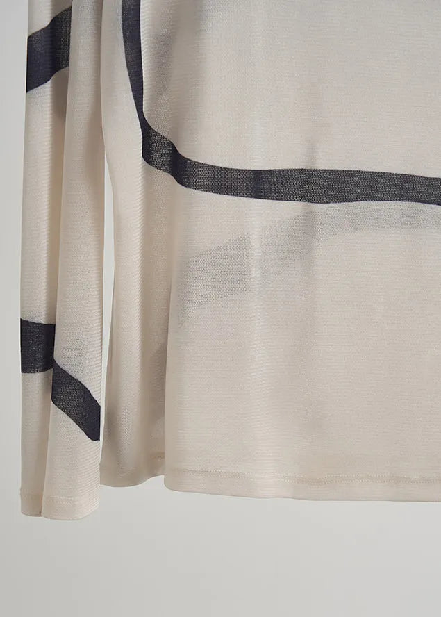 Boutique Apricot Striped Chiffon Two Piece Set Clothing Fall
