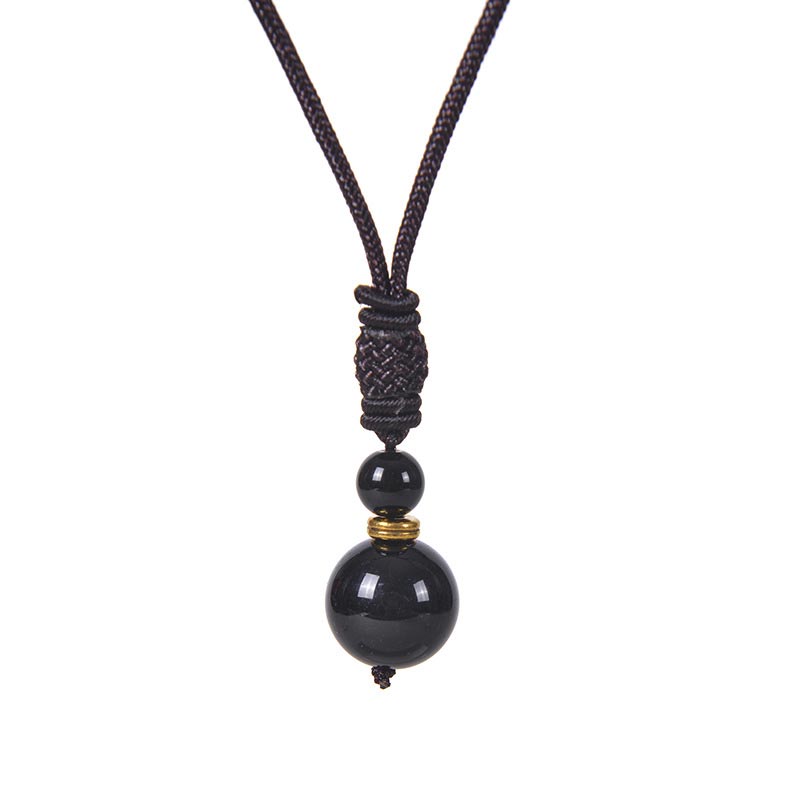 70cm Jade Necklace With Tiger Eye and Amethyst Beads