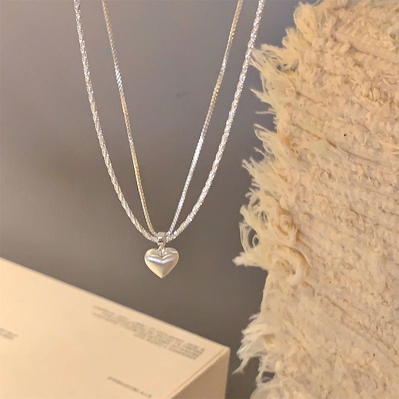 Double Strand Heart Necklace