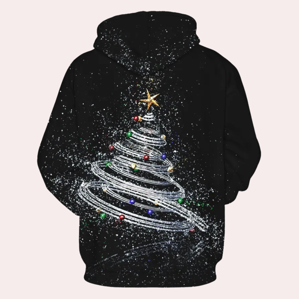 Christmas Hoodie for Men with Pattern