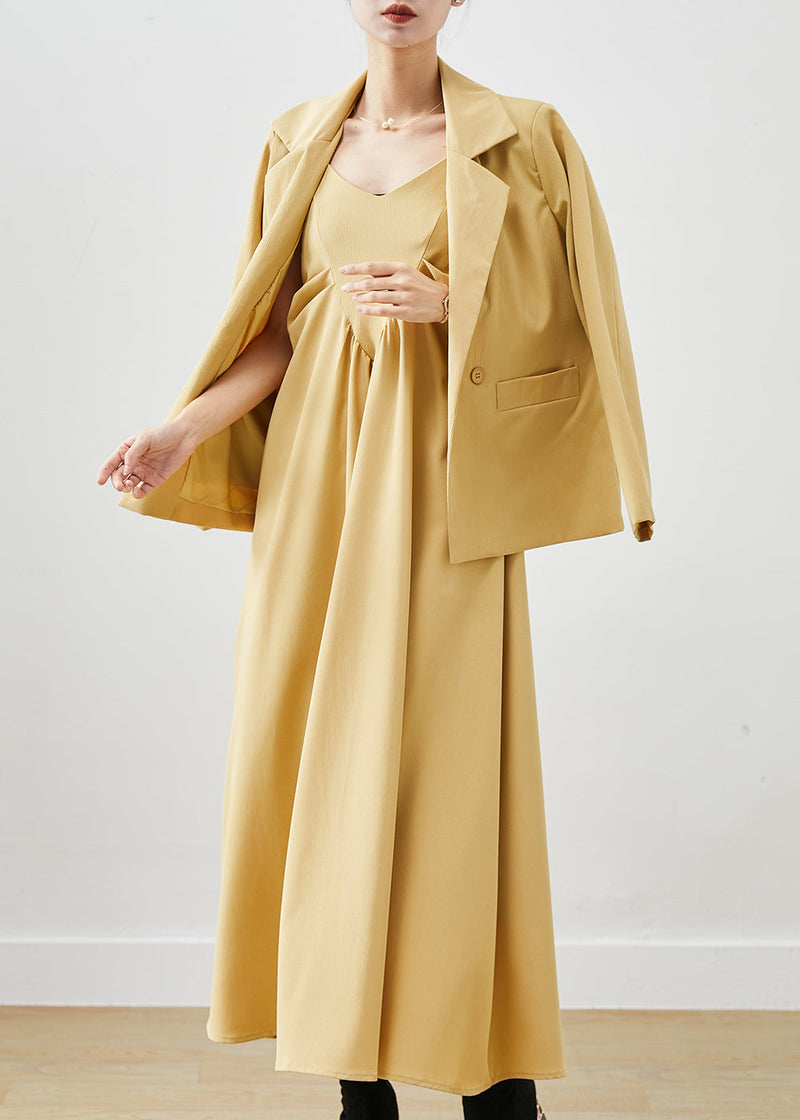 Khaki Oversized Print Cotton Two Piece Set Winter