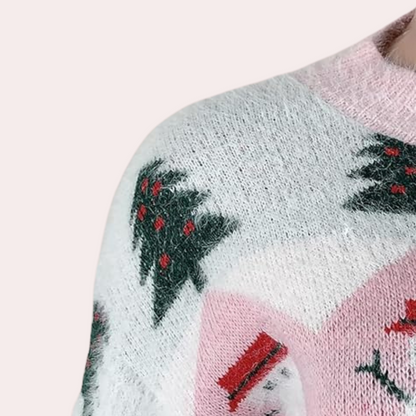 Trendy Christmas Sweater for Women with Pattern