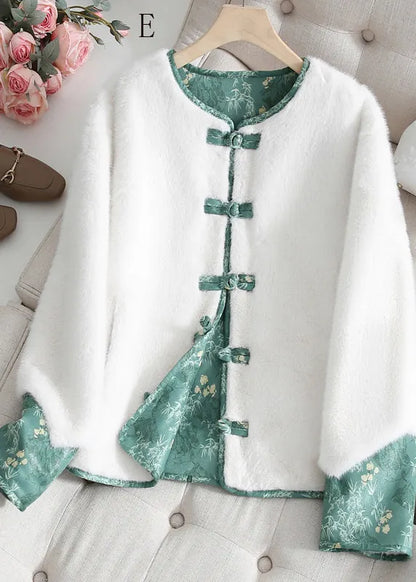New Chinese Style Mink Velvet Wear on Both Sides Short Coat