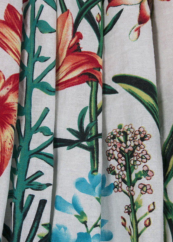 Print Wrinkled Cozy a Line Skirt Summer