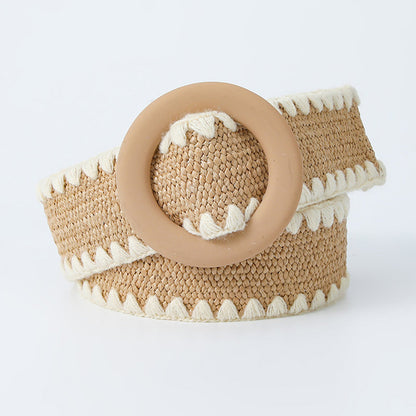 Sweet Color Block Contrast Belts