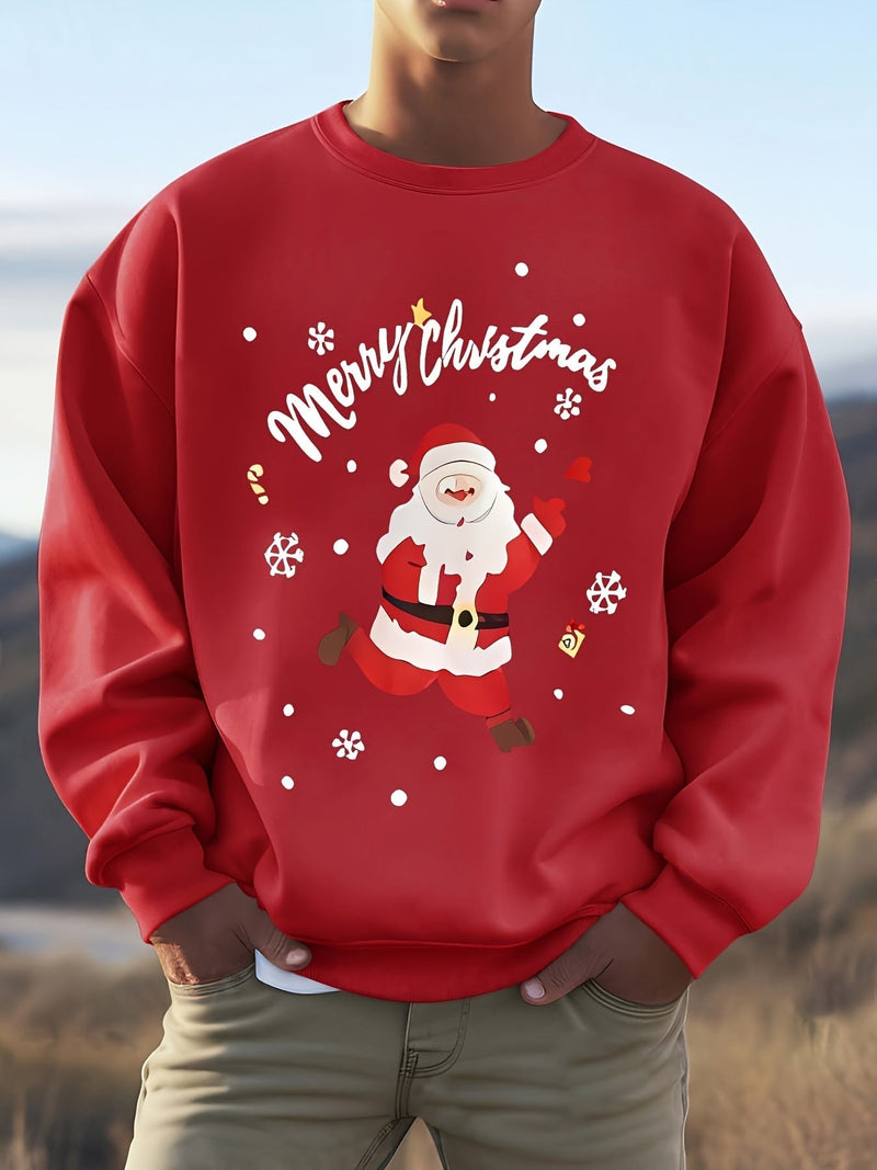 Sweatshirt with Christmas Motif Cotton Merry Christmas Design